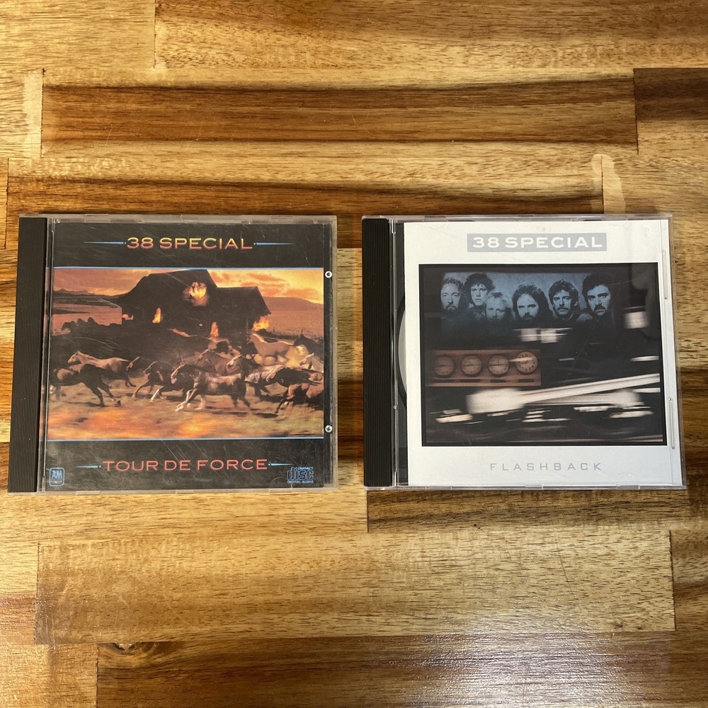 38 SPECIAL - TOUR DE FORCE (1983) & FLASHBACK HARD ROCK 80'S RARE CD